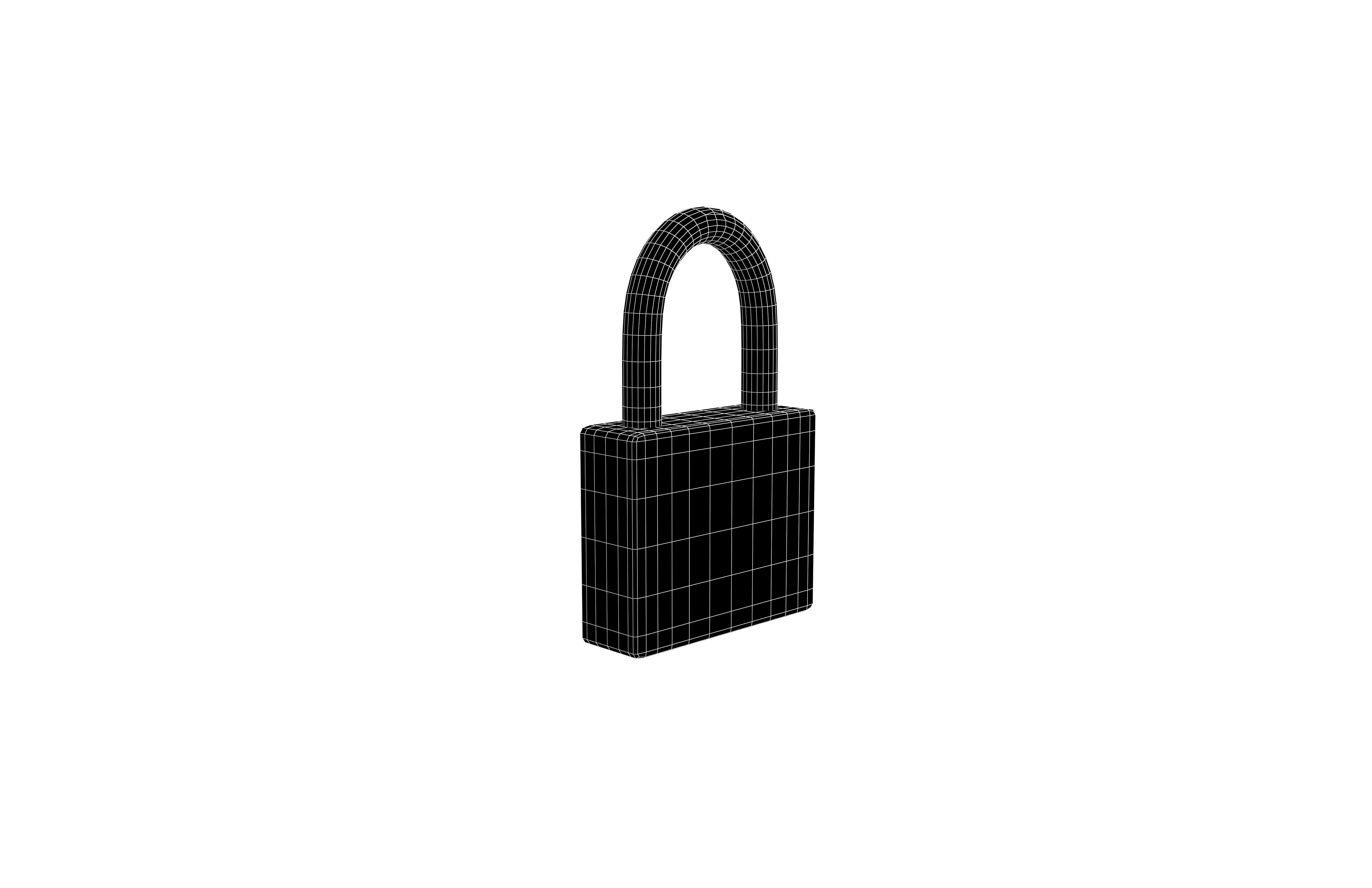 Lock v1 002 Low-poly 3D model_7
