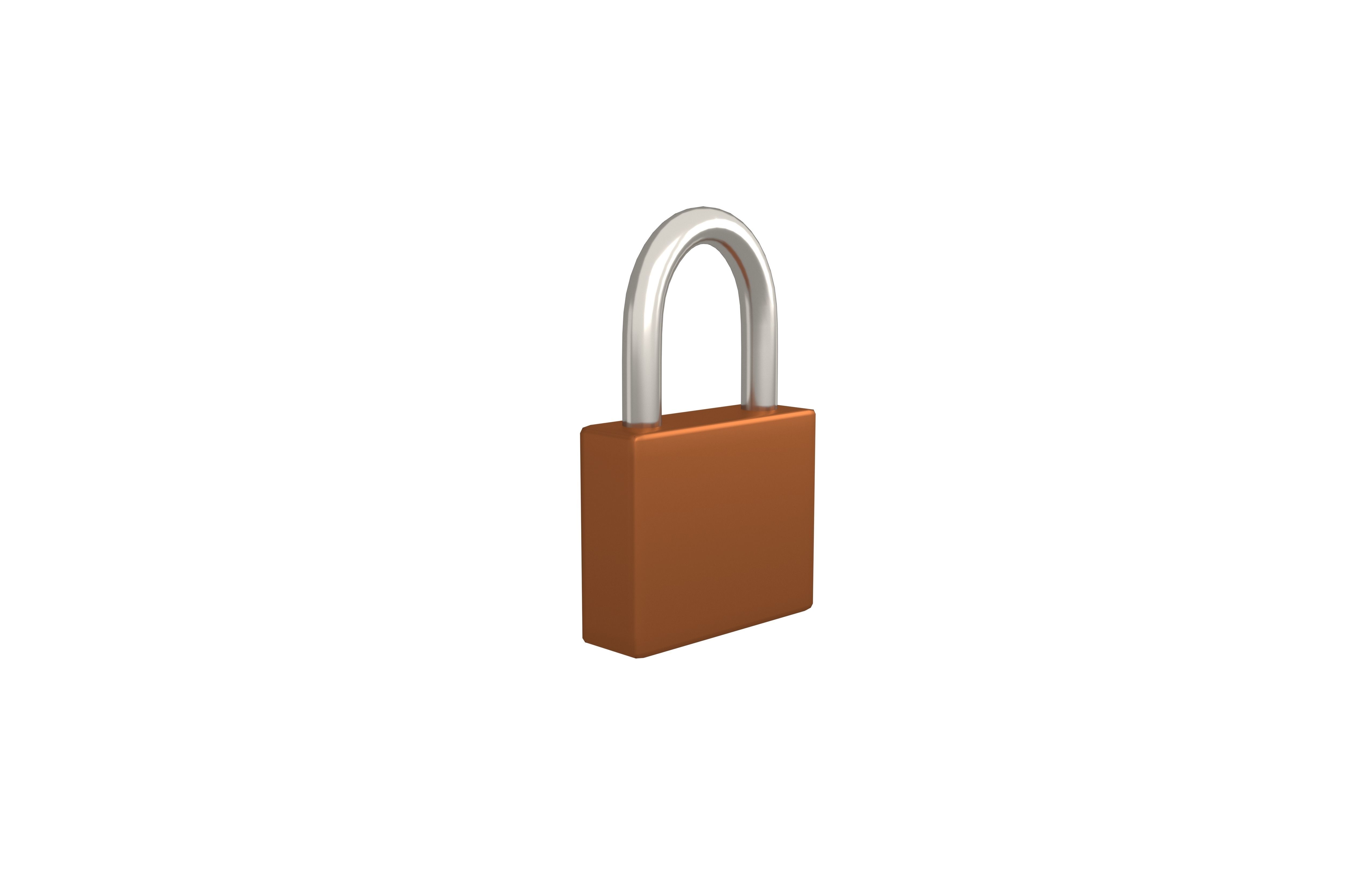 Lock v1 004 Low-poly 3D model_3