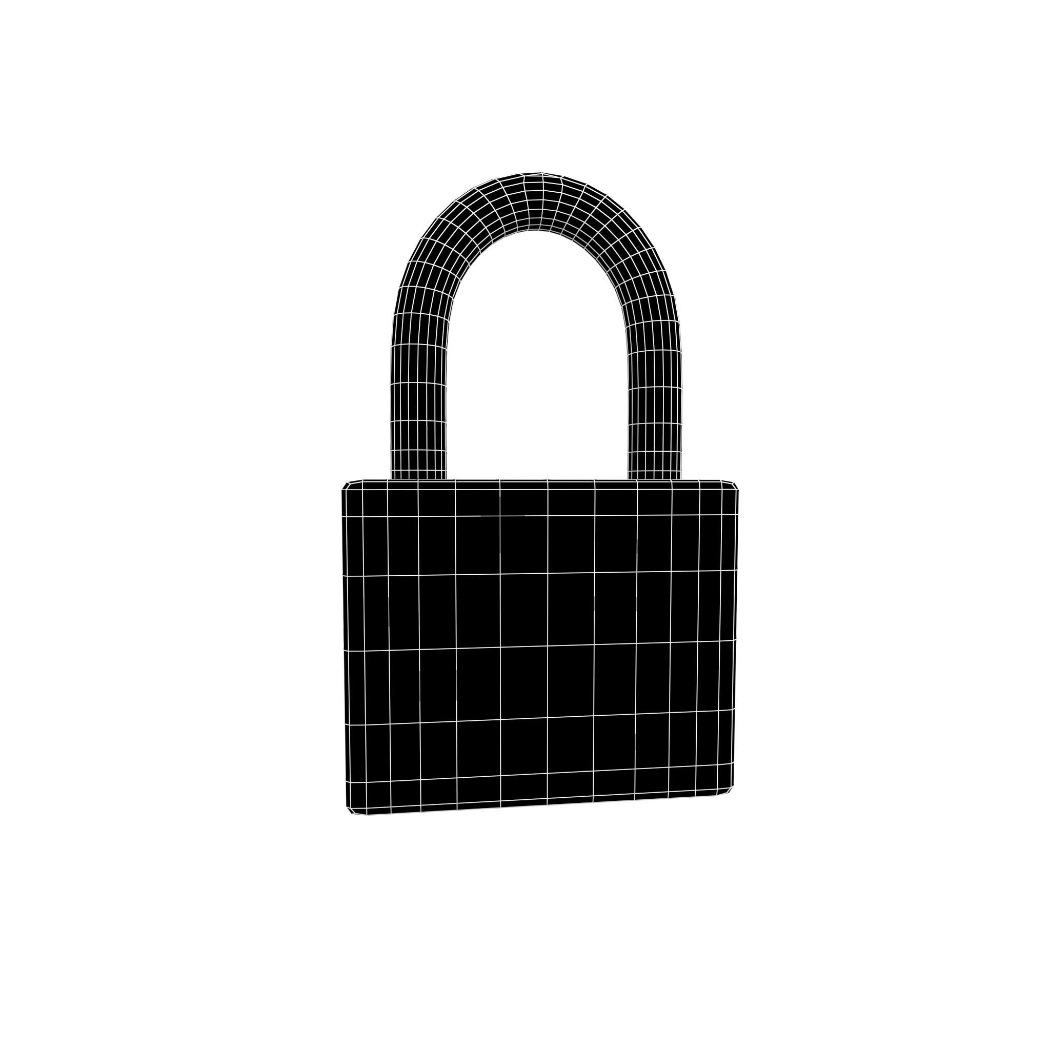 Lock v1 004 Low-poly 3D model_4