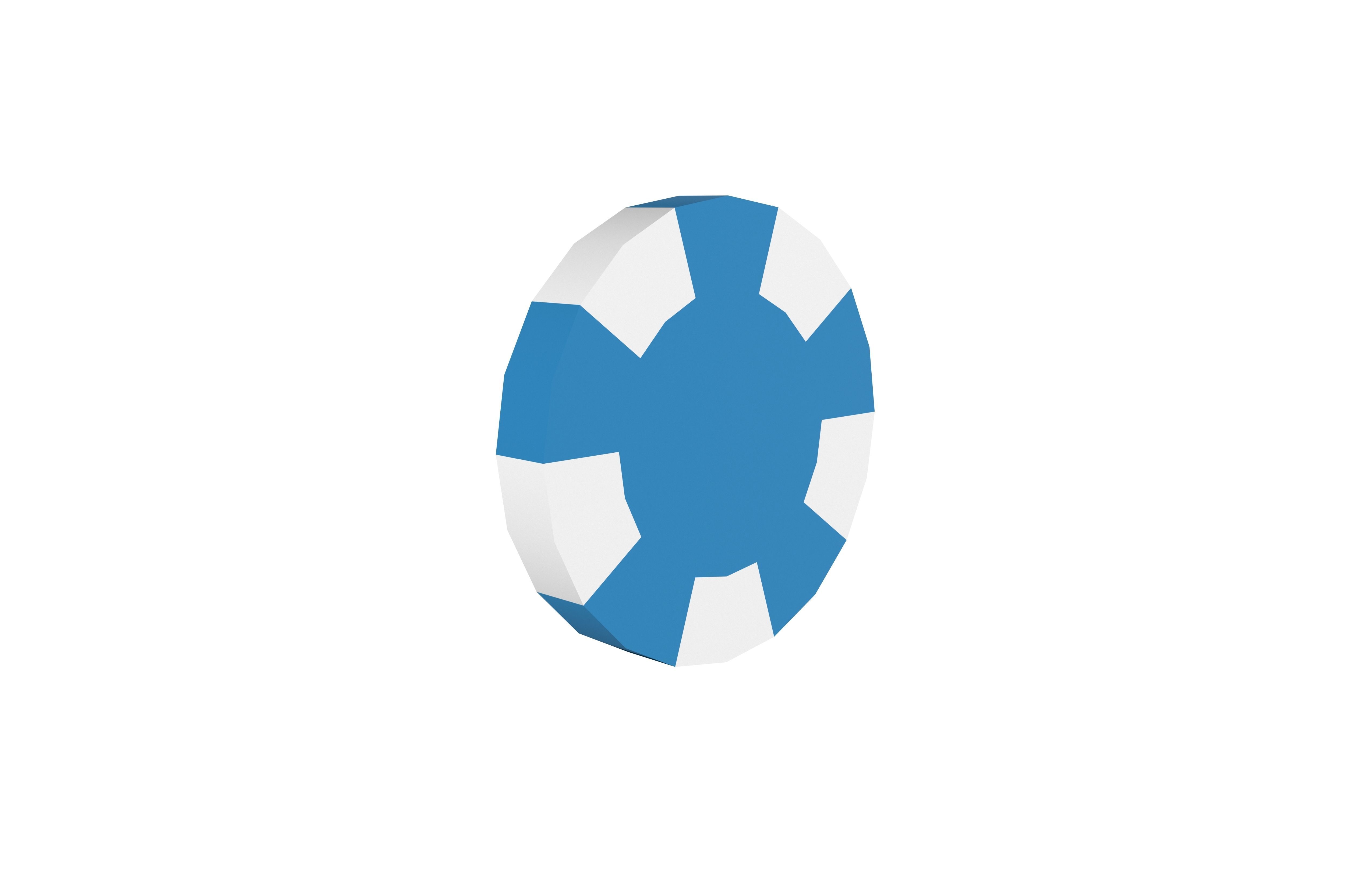 Poker Chips v1 002 Low-poly 3D model_3