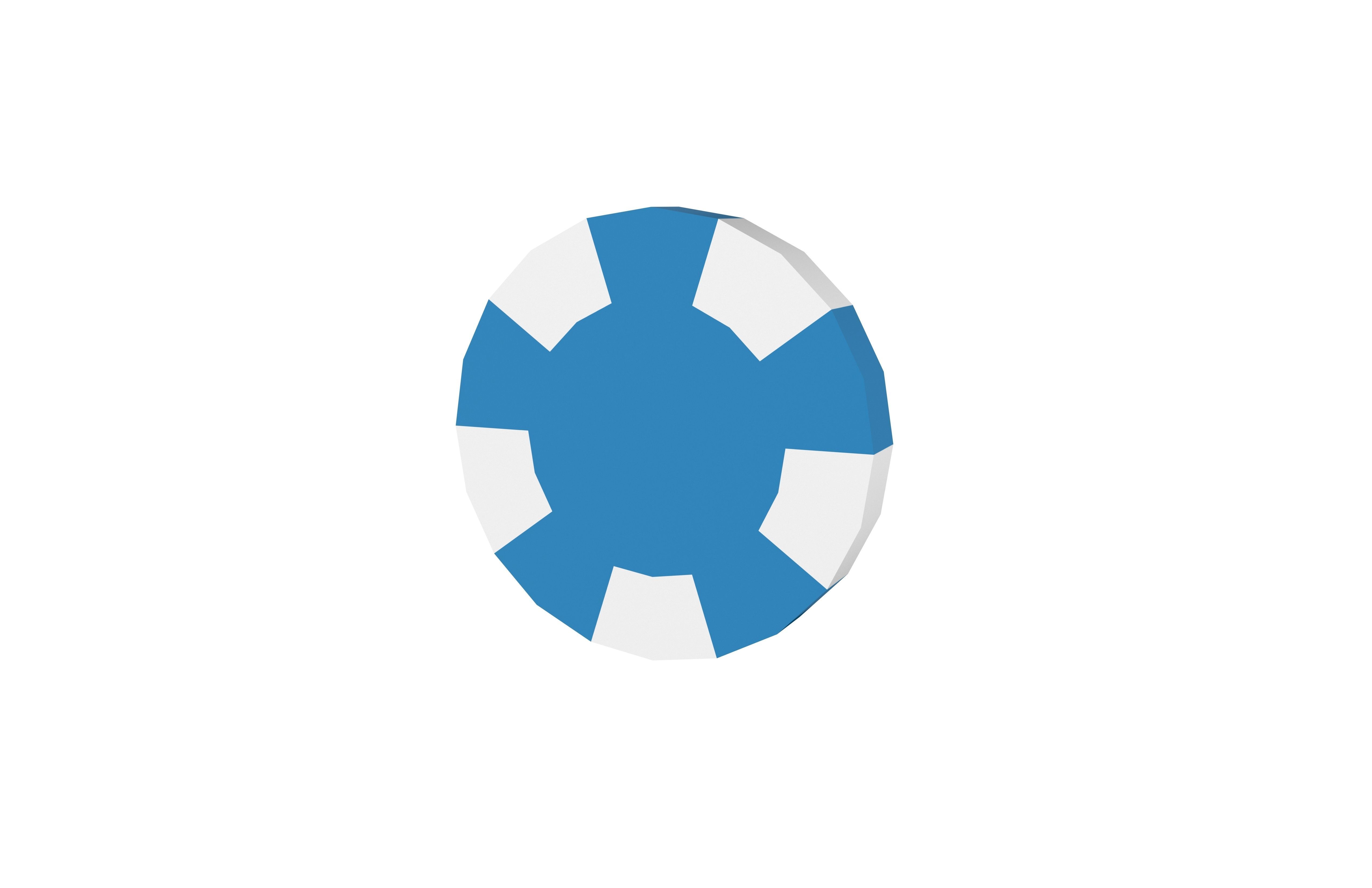 Poker Chips v1 002 Low-poly 3D model_2