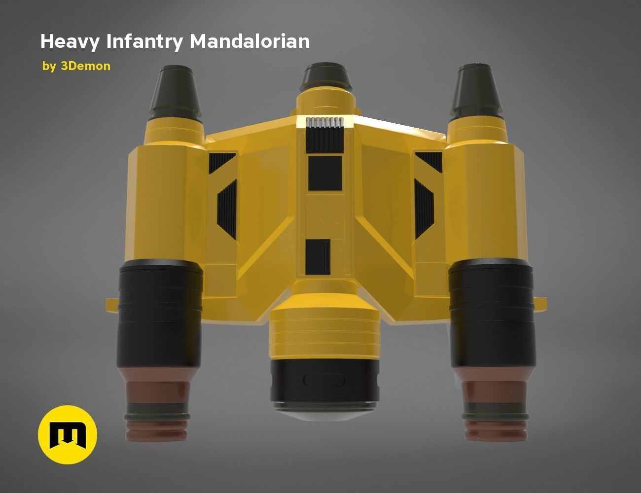 Paz Vizla Heavy Infantry Mandalorian Bundle 3D print model_9
