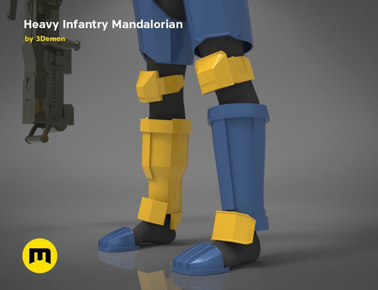 Paz Vizla Heavy Infantry Mandalorian Bundle 3D print model_14