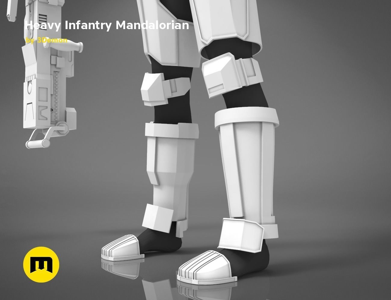 Paz Vizla Heavy Infantry Mandalorian Bundle 3D print model_24