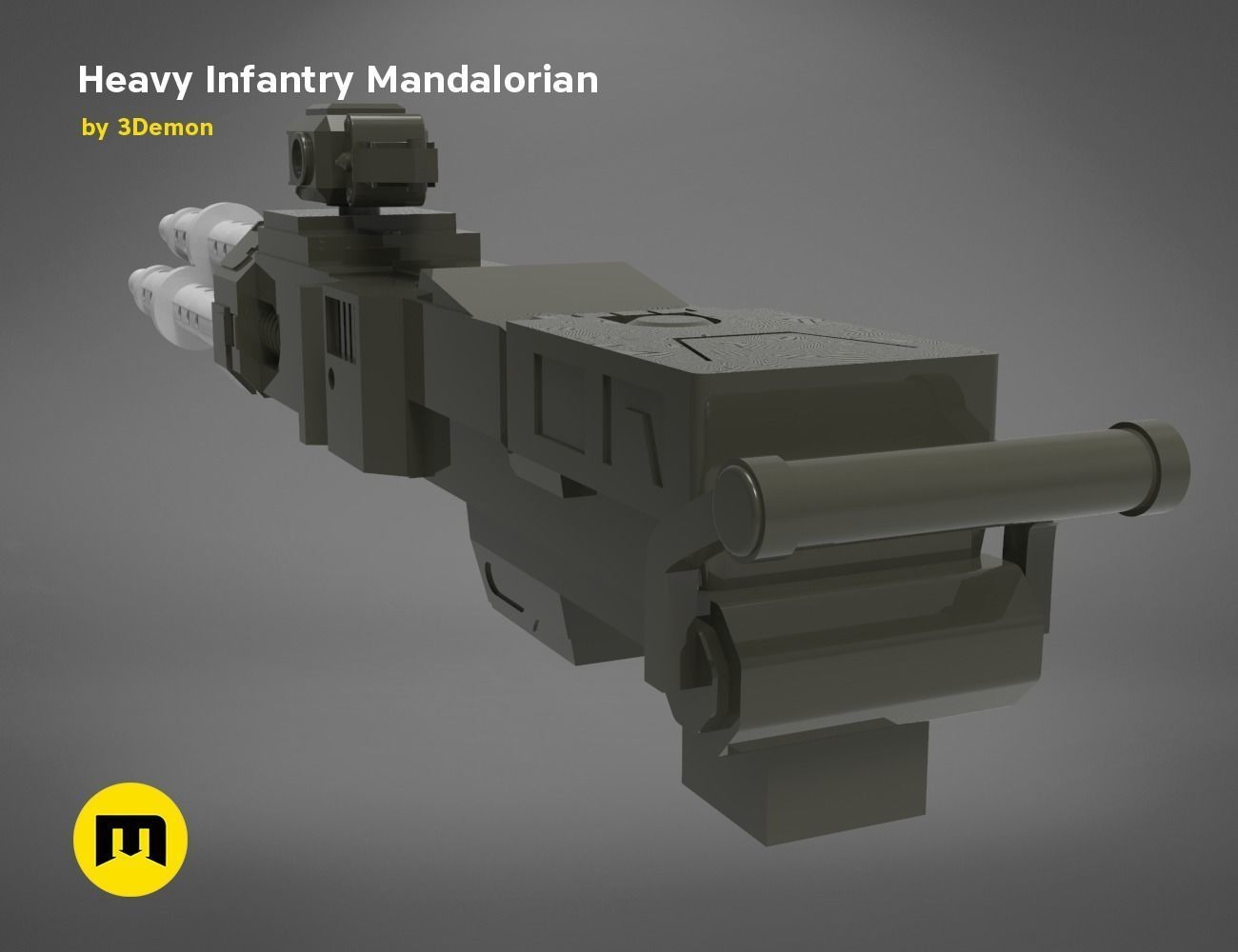 Paz Vizla Heavy Infantry Mandalorian Bundle 3D print model_44