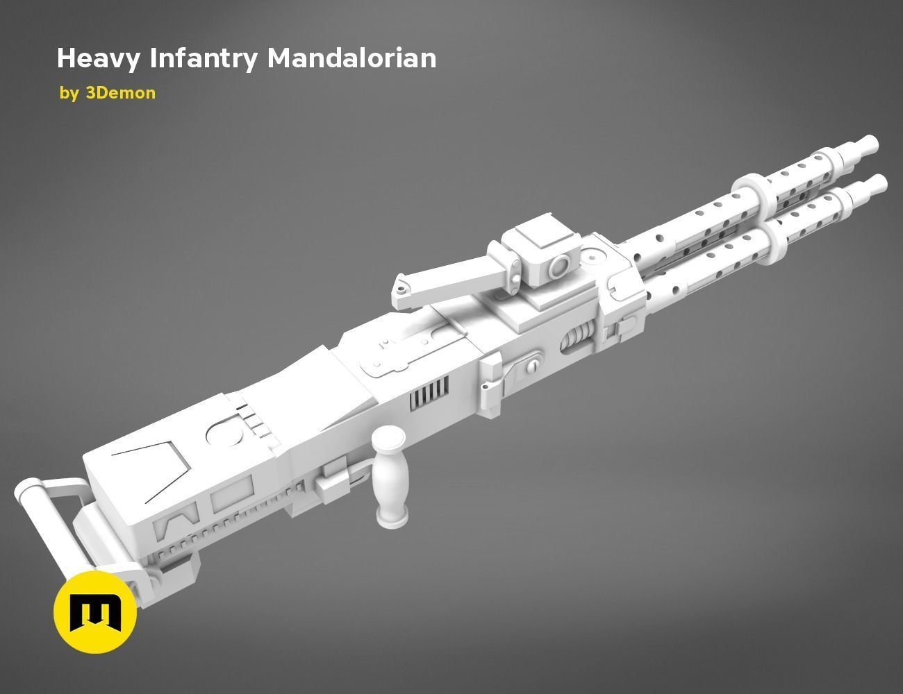 Paz Vizla Heavy Infantry Mandalorian Bundle 3D print model_41