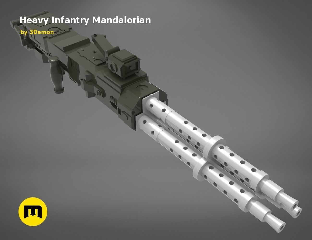 Paz Vizla Heavy Infantry Mandalorian Bundle 3D print model_6