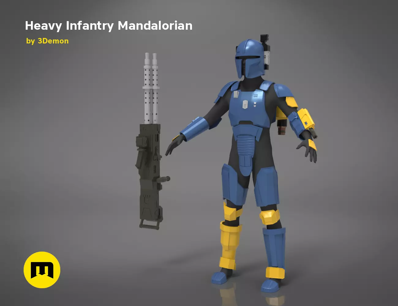 Paz Vizla Heavy Infantry Mandalorian Bundle 3D print model_0