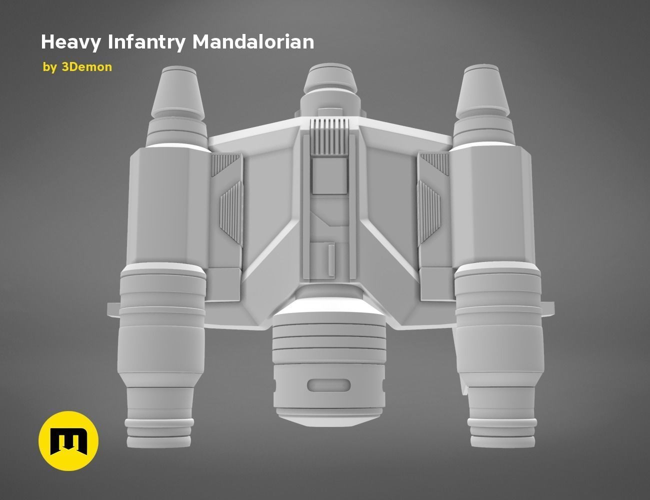 Paz Vizla Heavy Infantry Mandalorian Bundle 3D print model_46