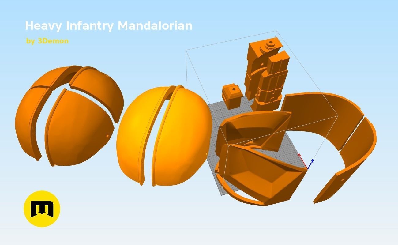 Paz Vizla Heavy Infantry Mandalorian Bundle 3D print model_5