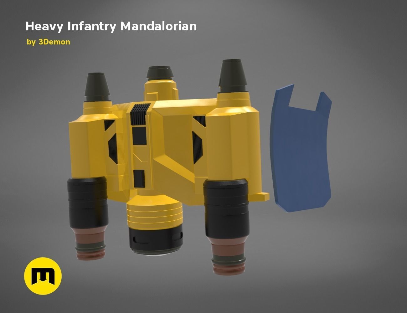 Paz Vizla Heavy Infantry Mandalorian Bundle 3D print model_45