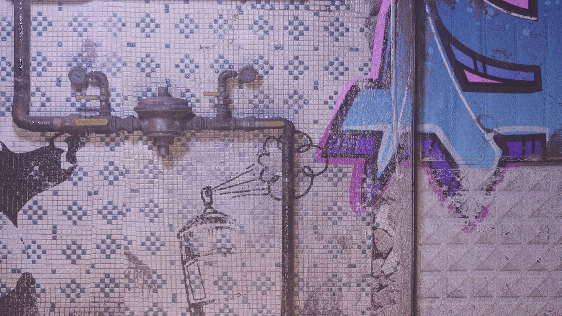 Gas Meter  Low-poly 3D model_17