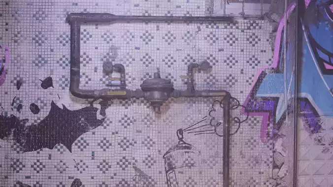 Gas Meter  Low-poly 3D model