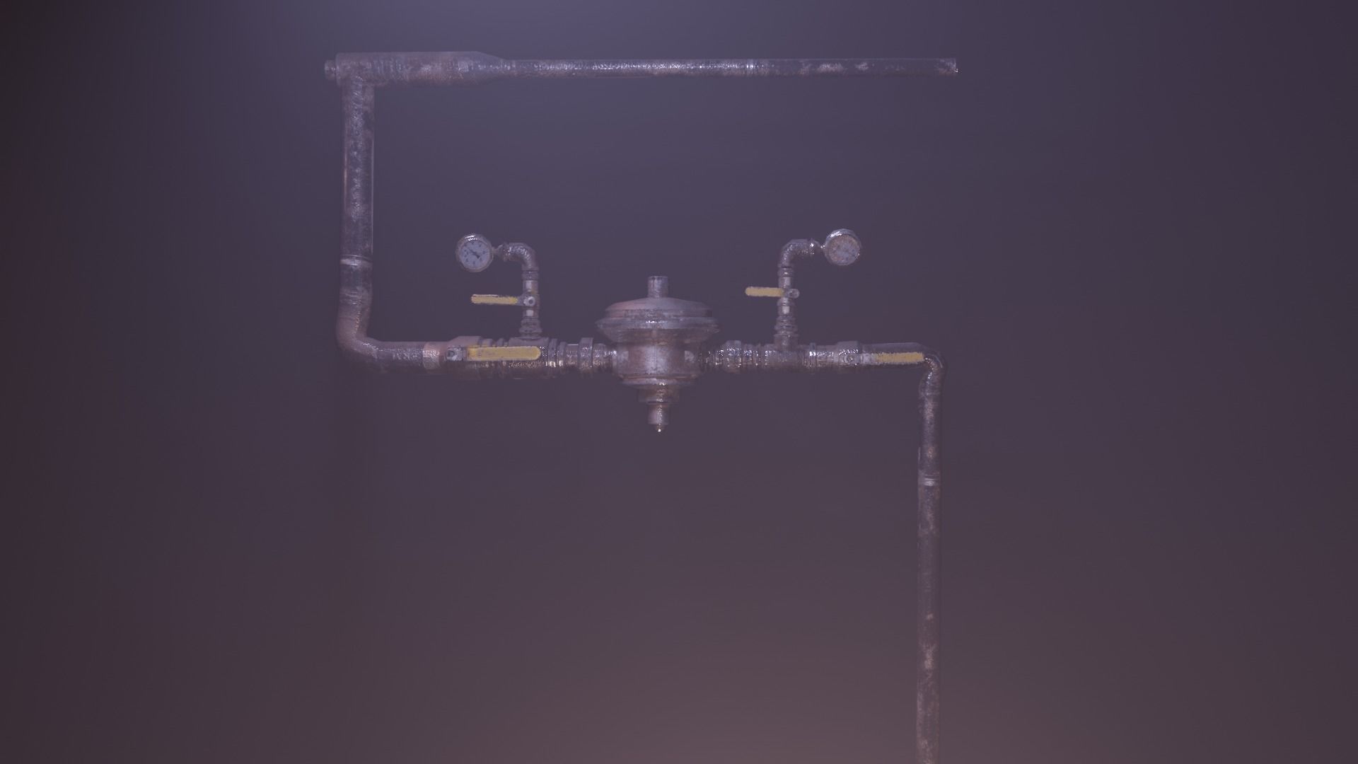Gas Meter  Low-poly 3D model_15