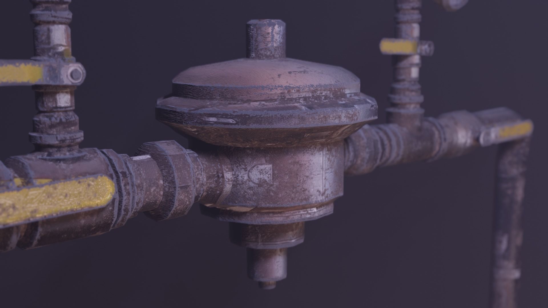 Gas Meter  Low-poly 3D model_18