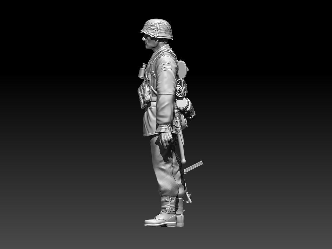 German soldier 3D print model_8