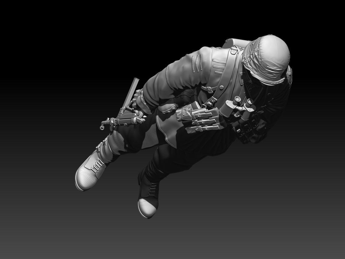 German soldier 3D print model_3