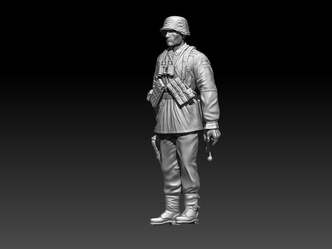 German soldier 3D print model_4