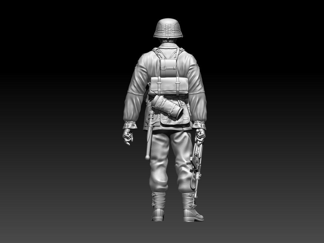 German soldier 3D print model_9