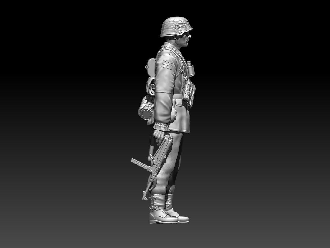 German soldier 3D print model_2