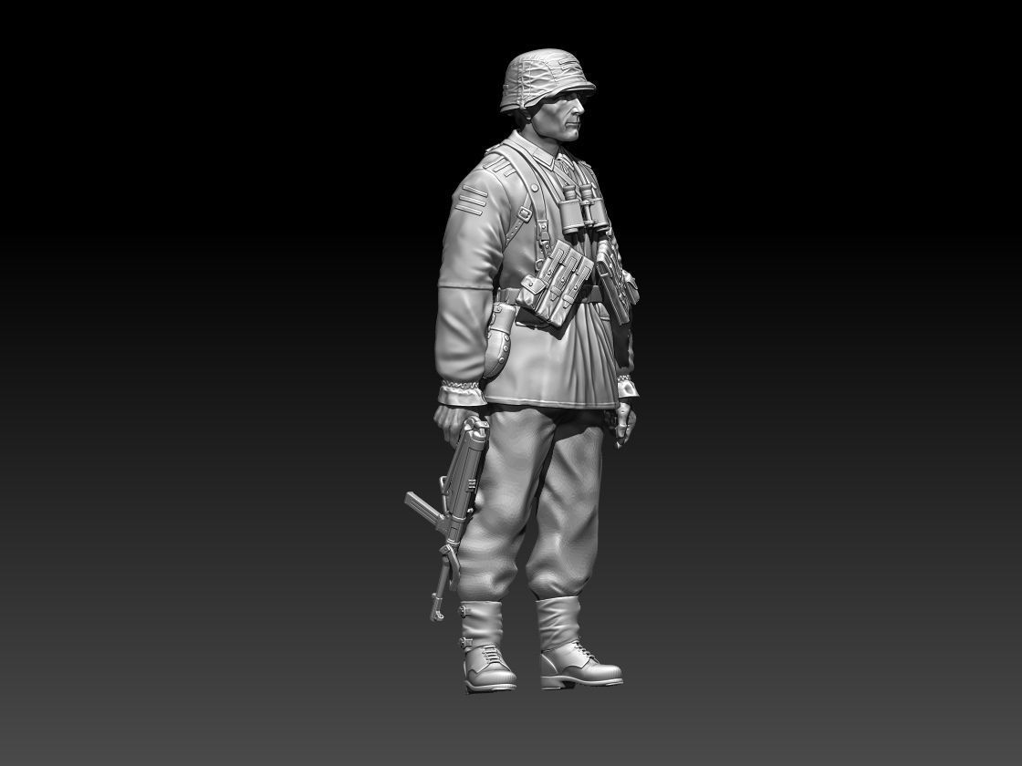German soldier 3D print model_1