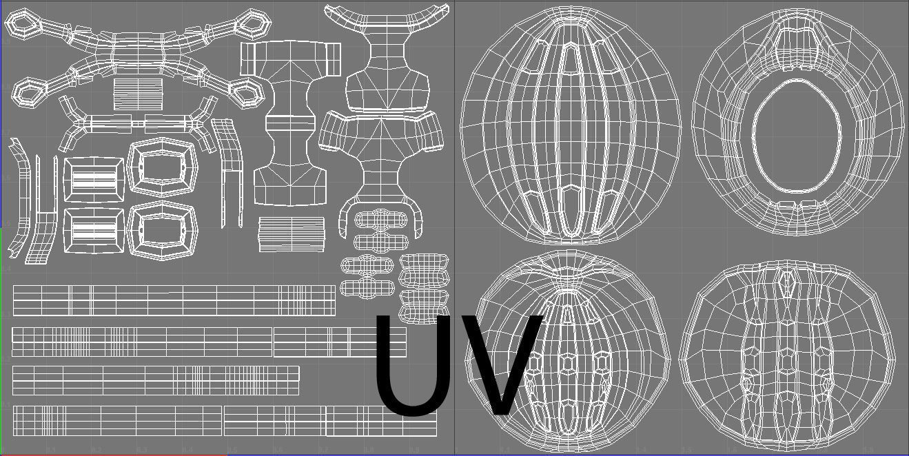 Bike helmet Low-poly 3D model_9