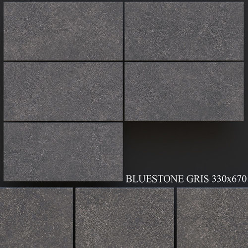 Keros Bluestone Gris 330x670 3D model