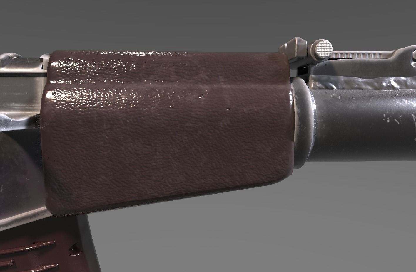 as-VAL rifle Low-poly 3D model_6