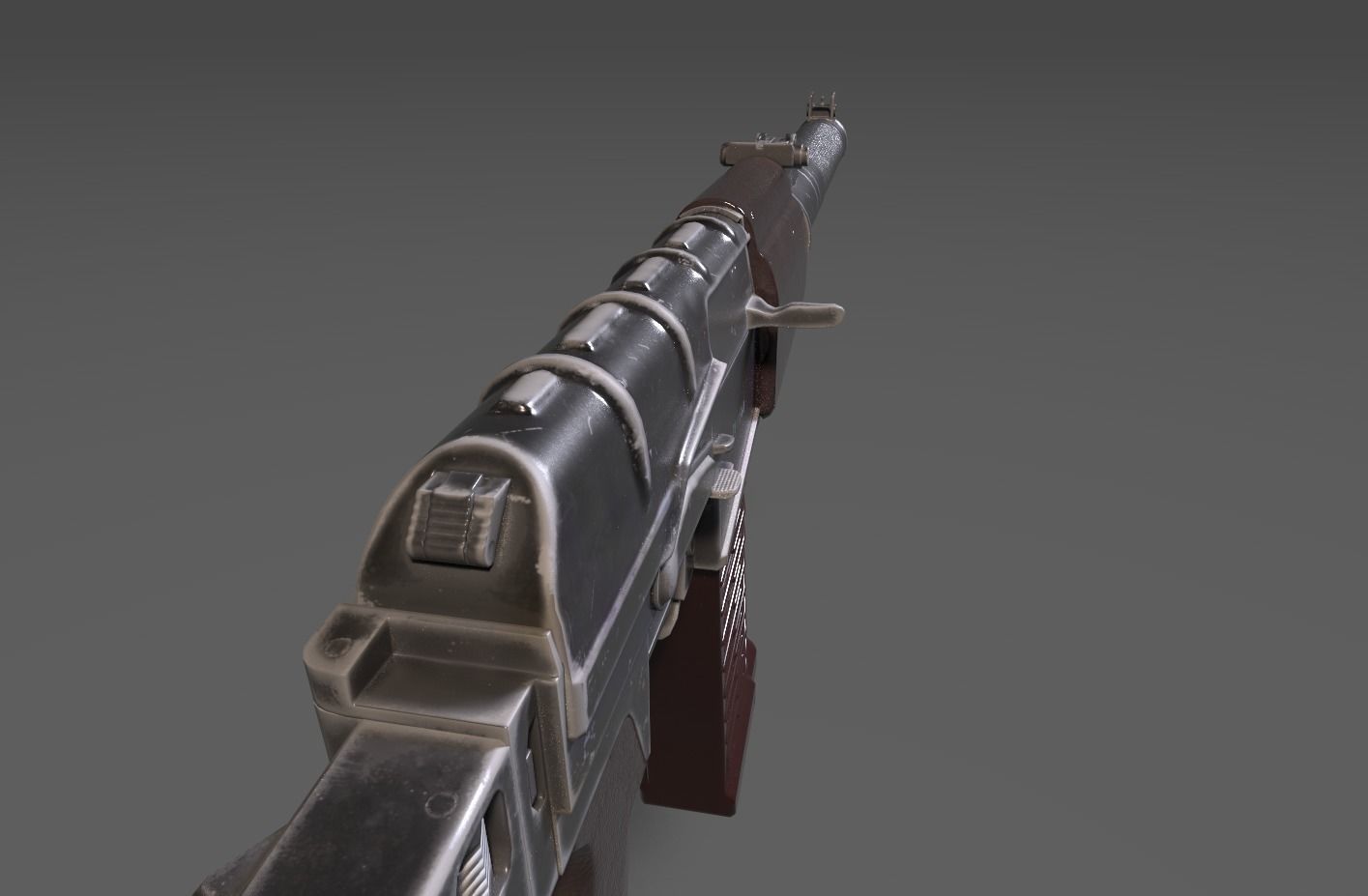 as-VAL rifle Low-poly 3D model_5