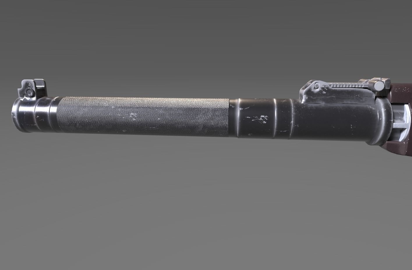 as-VAL rifle Low-poly 3D model_3