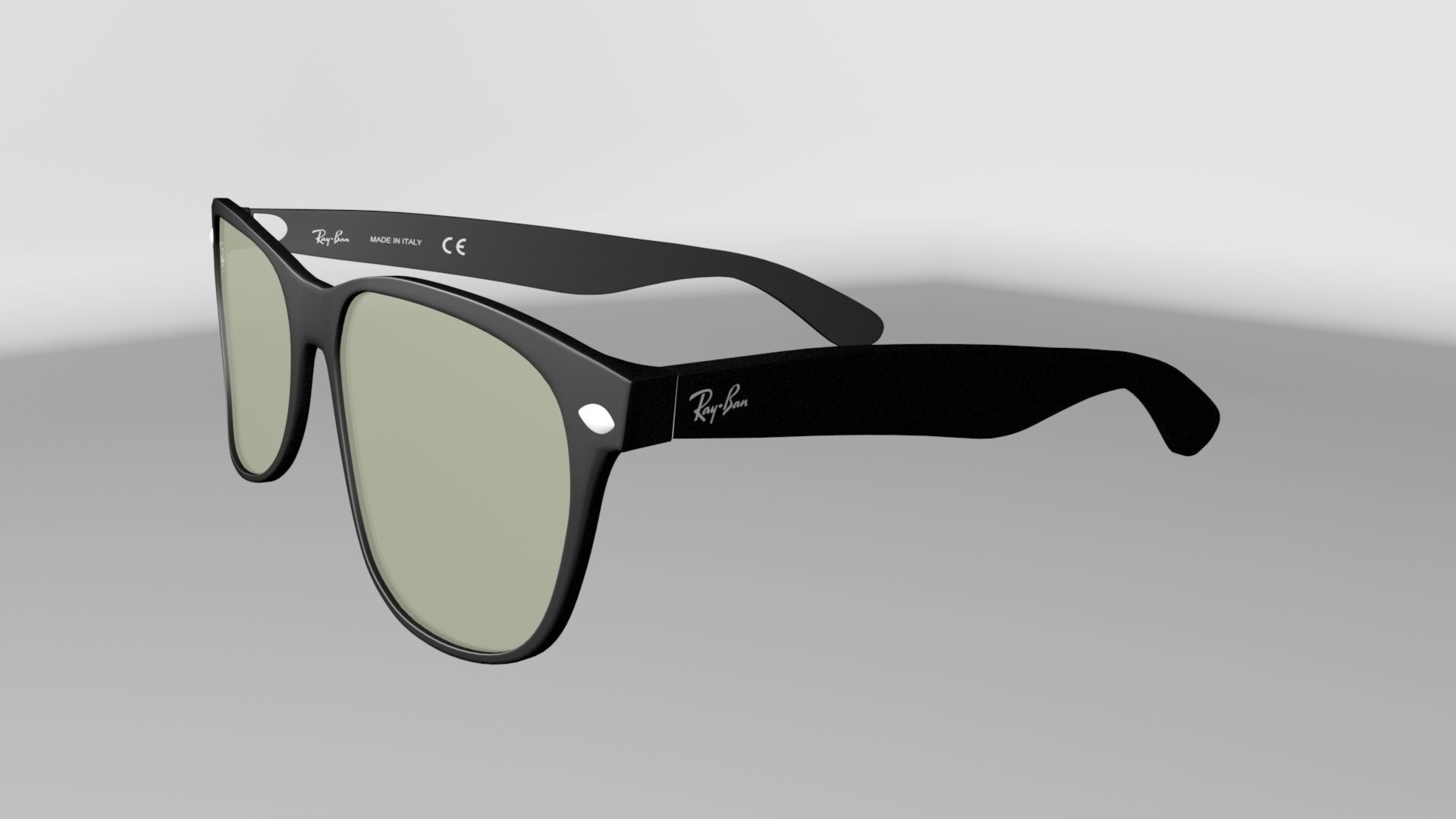 Rayban New wayfarer classic 3D model_2