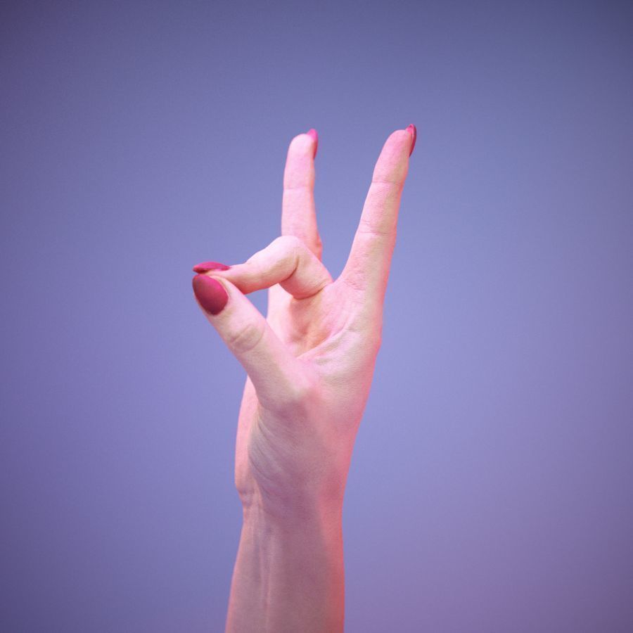 Sign Numbers 8 3D model_10