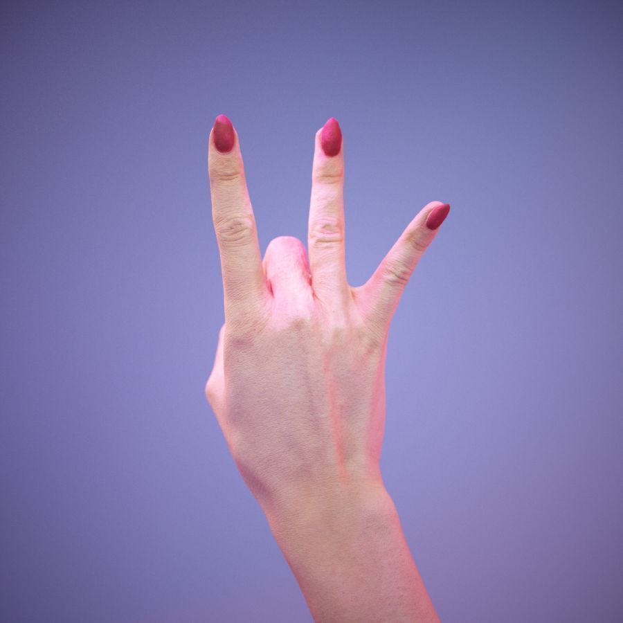 Sign Numbers 8 3D model_6