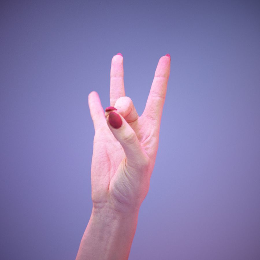 Sign Numbers 8 3D model_11