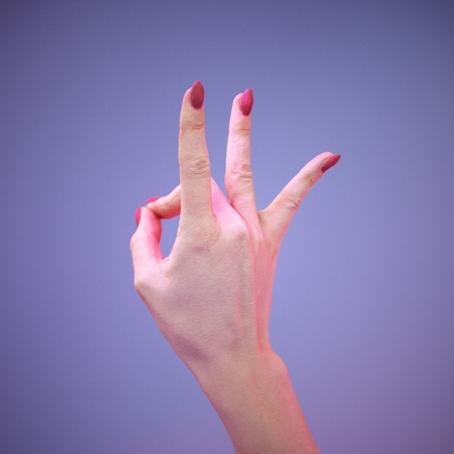 Sign Numbers 8 3D model_7