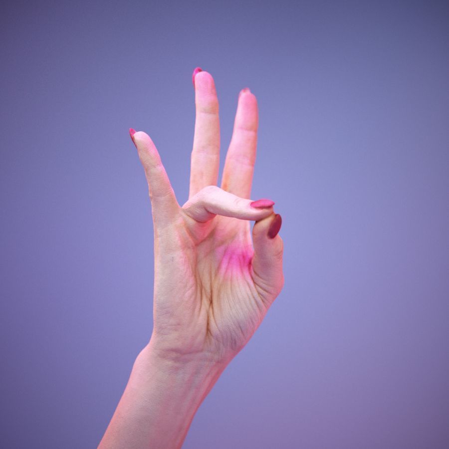 Sign Numbers 7 3D model_1