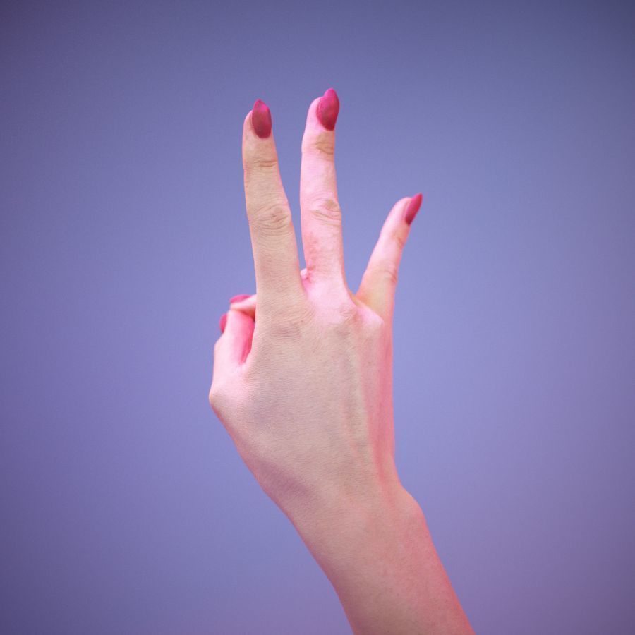 Sign Numbers 7 3D model_7