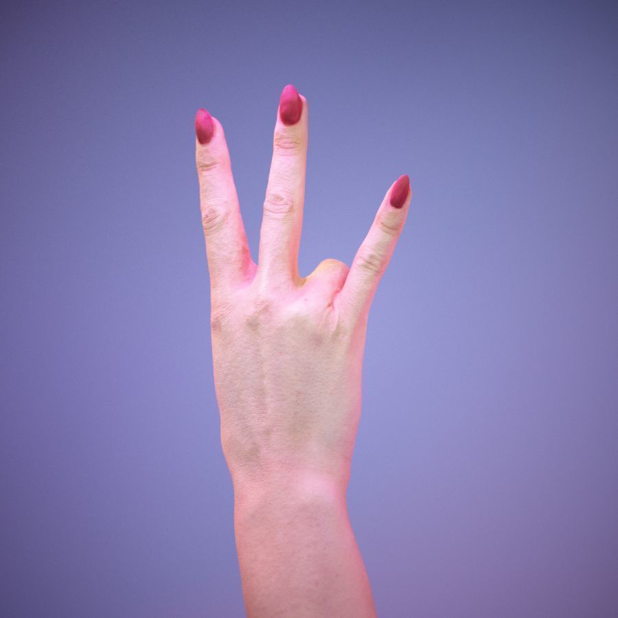 Sign Numbers 7 3D model_5