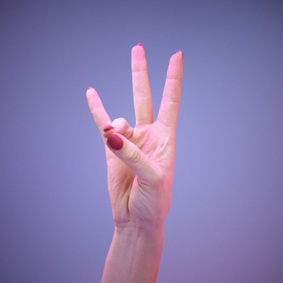 Sign Numbers 7 3D model_11