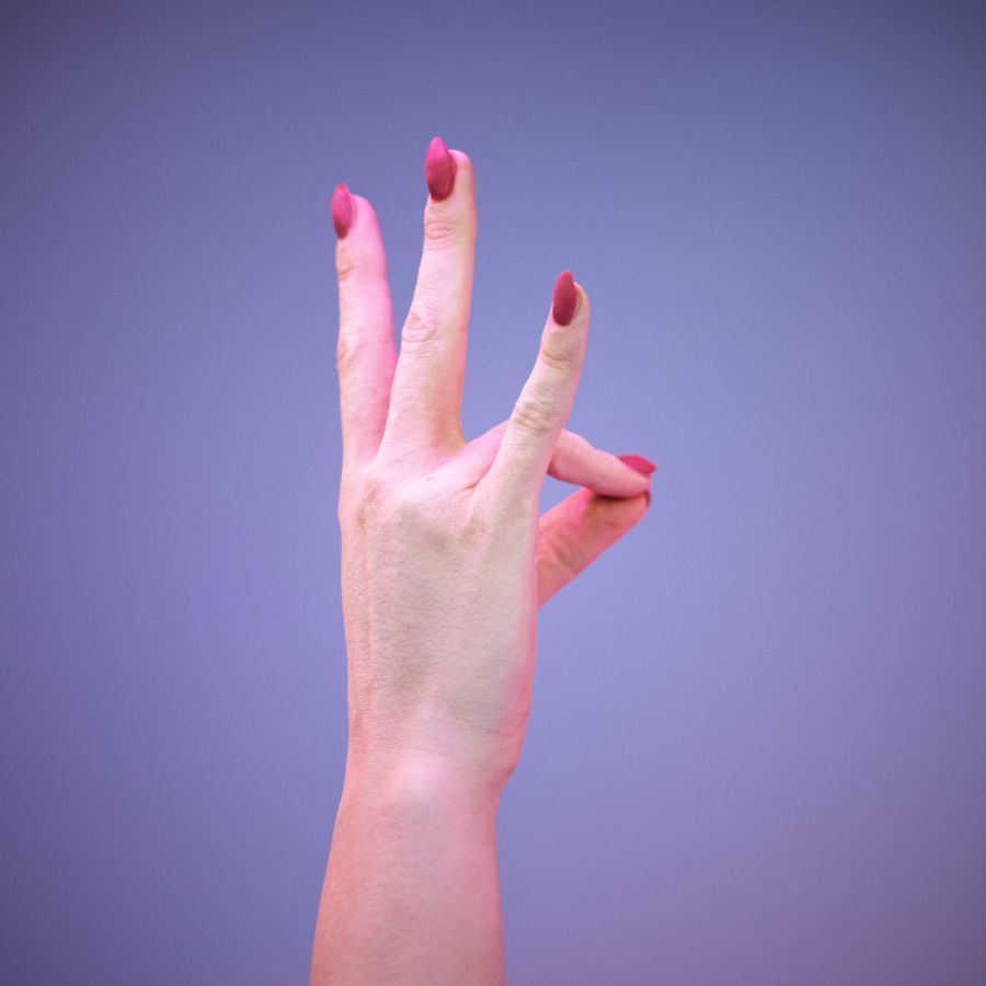 Sign Numbers 7 3D model_4