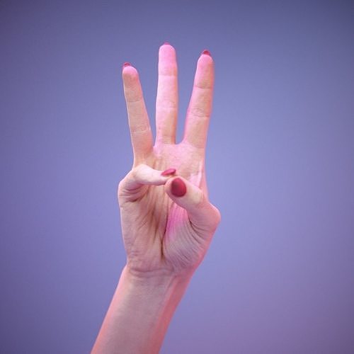 Sign Numbers 6 3D model