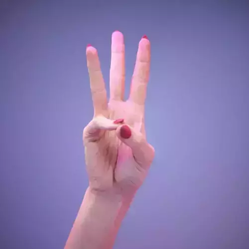 Sign Numbers 6 3D model