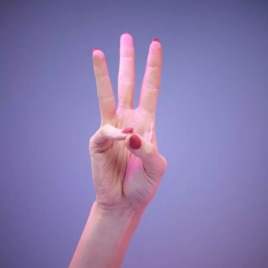 Sign Numbers 6 3D model