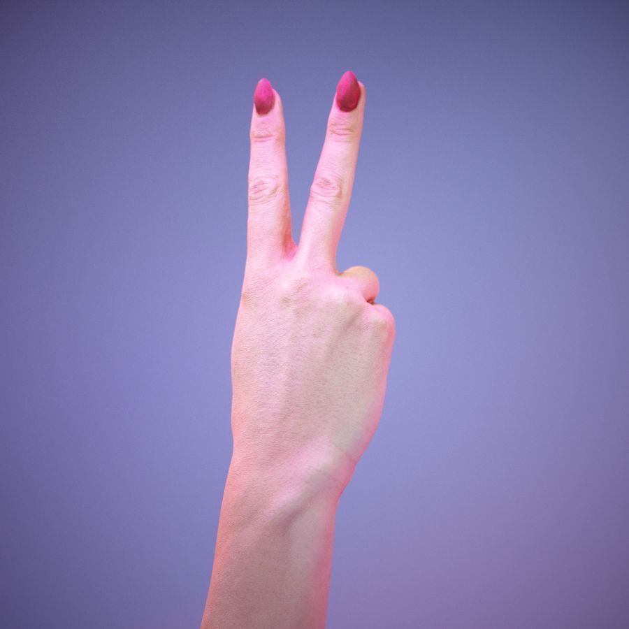 Sign Numbers 2 3D model_11