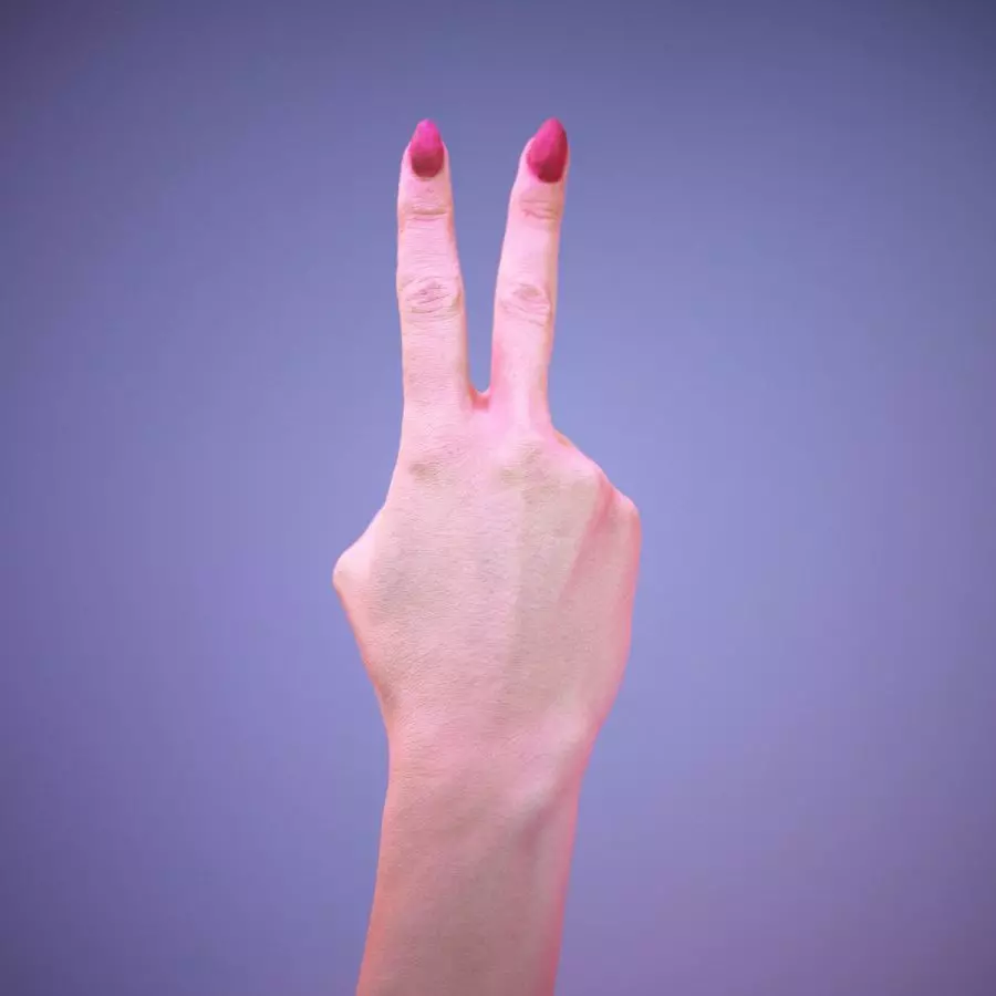 Sign Numbers 2 3D model_0