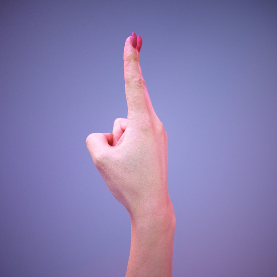 Sign Numbers 2 3D model_2