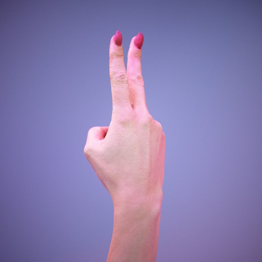 Sign Numbers 2 3D model_1