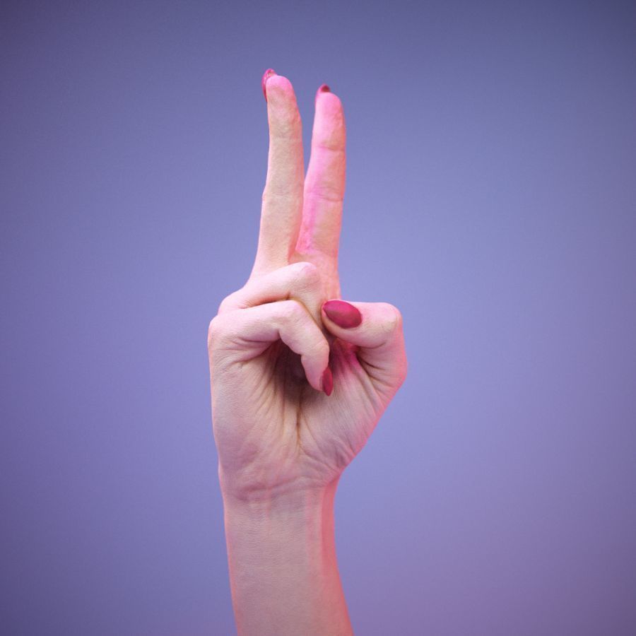 Sign Numbers 2 3D model_7