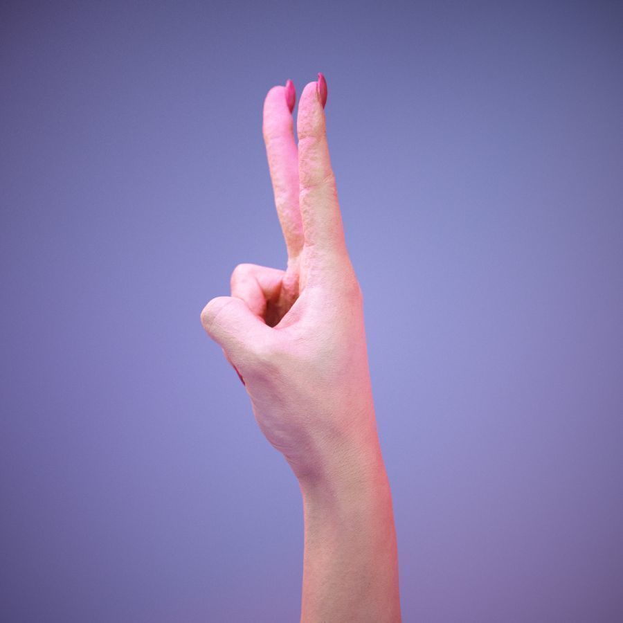 Sign Numbers 2 3D model_3