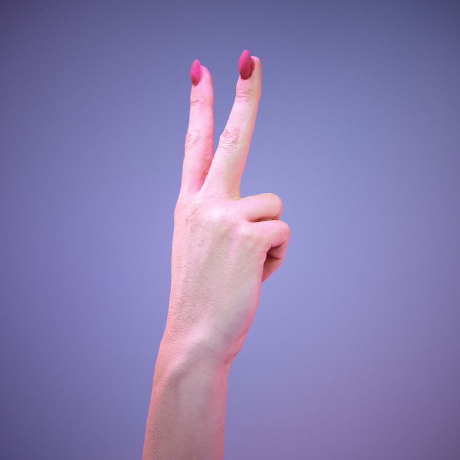 Sign Numbers 2 3D model_10